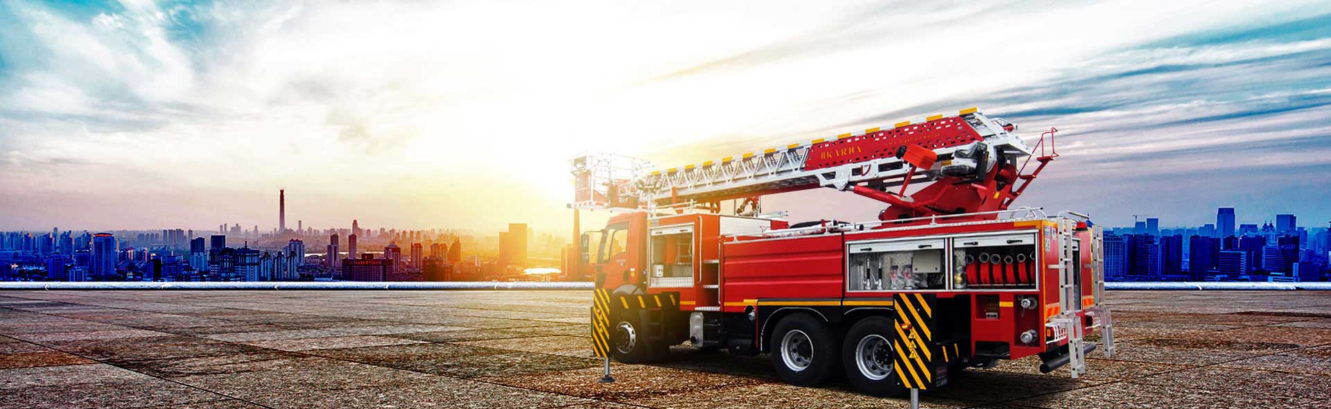 Hydraulic Ladder Firefighting Vehicles